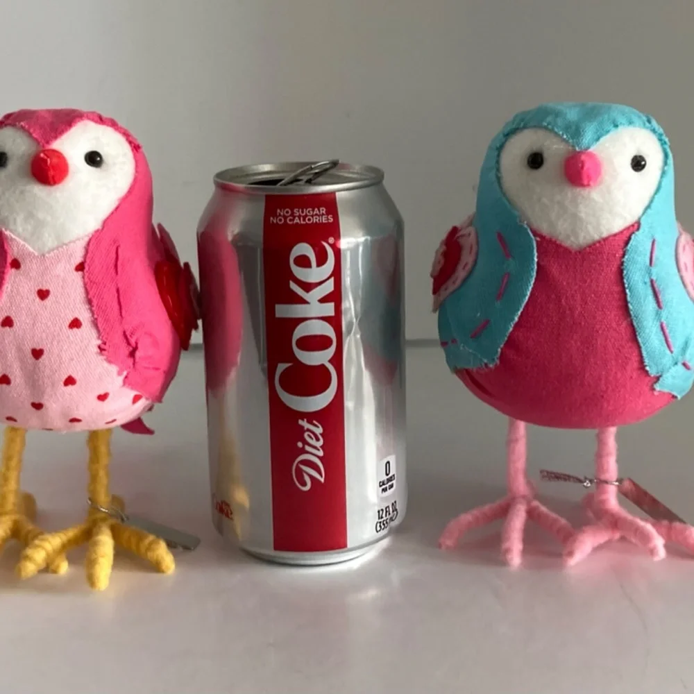 Target Spritz Featherly Friends Birds Rosie George Set of 2 Valentine's Day 2017